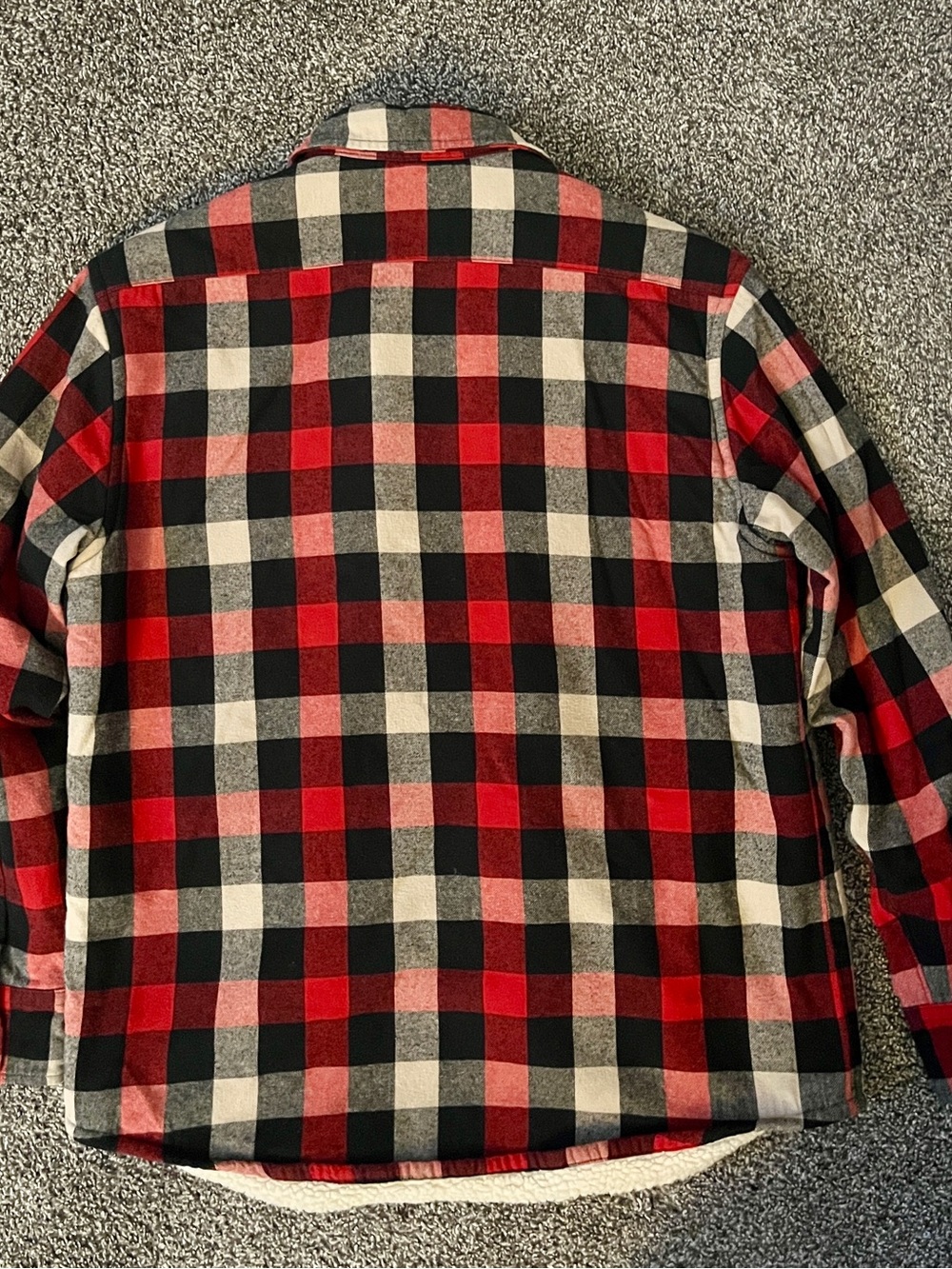J Crew Men’s Plaid Fleece Jacket Size Medium - Picture 2 of 10